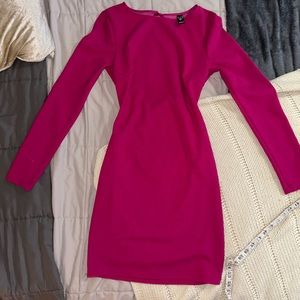 Y2K Fuchsia pink backless club mini dress